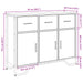 Dulap, stejar fumuriu, 97x32,5x74,5 cm, lemn prelucrat - WALTI WALTI