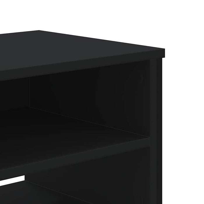 Dulap TV, negru, 122x34x41 cm, lemn prelucrat WALTI