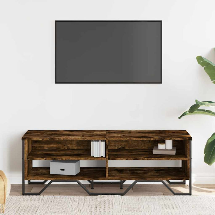 Dulap TV, stejar fumuriu, 122x34x41 cm, lemn prelucrat - WALTI WALTI