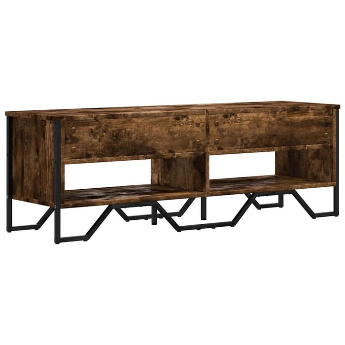 Dulap TV, stejar fumuriu, 122x34x41 cm, lemn prelucrat - WALTI WALTI