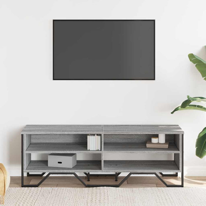 Dulap TV, gri sonoma, 122x34x41 cm, lemn prelucrat WALTI