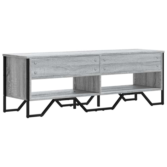 Dulap TV, gri sonoma, 122x34x41 cm, lemn prelucrat WALTI