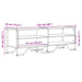 Dulap TV, stejar maro, 122x34x41 cm, lemn prelucrat - WALTI WALTI
