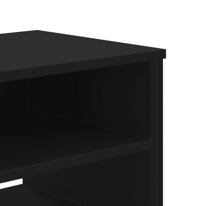Dulap TV, negru, 180x34x41 cm, lemn prelucrat WALTI