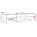 Dulap TV, gri sonoma, 180x34x41 cm, lemn prelucrat - WALTI WALTI