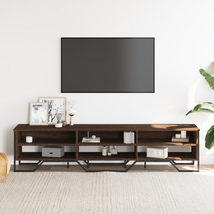 Dulap TV, stejar maro, 180x34x41 cm, lemn prelucrat WALTI