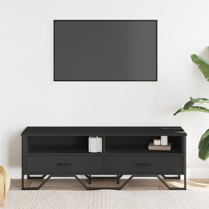 Dulap TV, negru, 122x34x41 cm, lemn prelucrat - WALTI WALTI