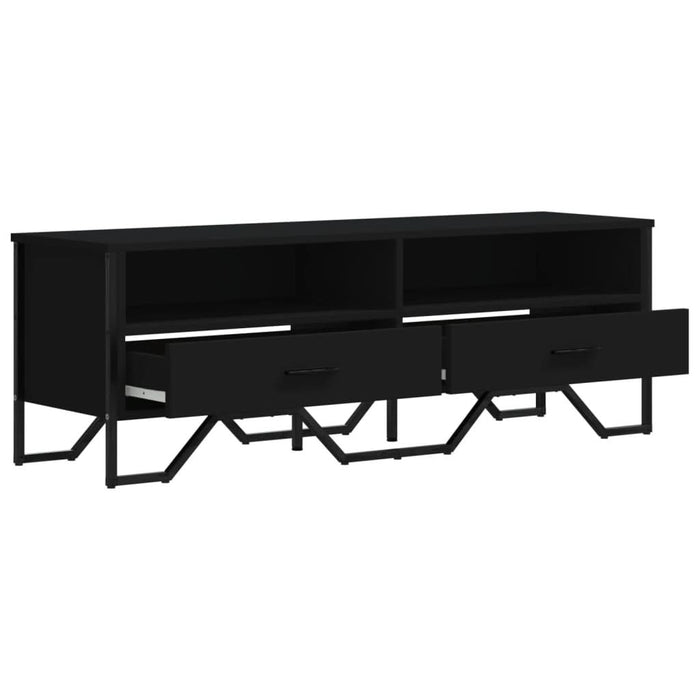 Dulap TV, negru, 122x34x41 cm, lemn prelucrat - WALTI WALTI