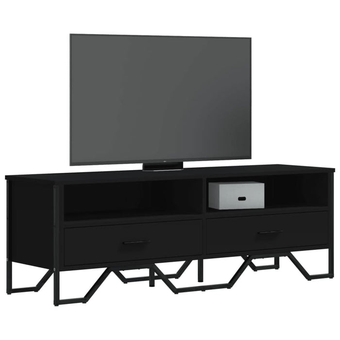 Dulap TV, negru, 122x34x41 cm, lemn prelucrat - WALTI WALTI
