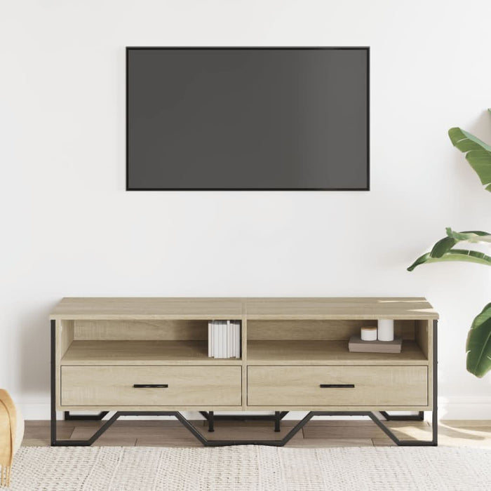 Dulap TV, stejar sonoma, 122x34x41 cm, lemn prelucrat - WALTI WALTI