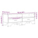 Dulap TV, stejar sonoma, 122x34x41 cm, lemn prelucrat - WALTI WALTI
