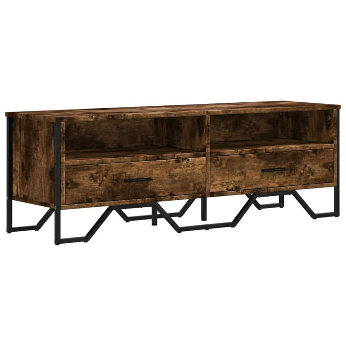 Dulap TV, stejar fumuriu, 122x34x41 cm, lemn prelucrat - WALTI WALTI