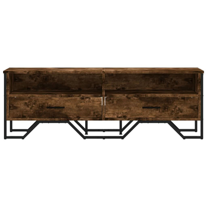 Dulap TV, stejar fumuriu, 122x34x41 cm, lemn prelucrat - WALTI WALTI