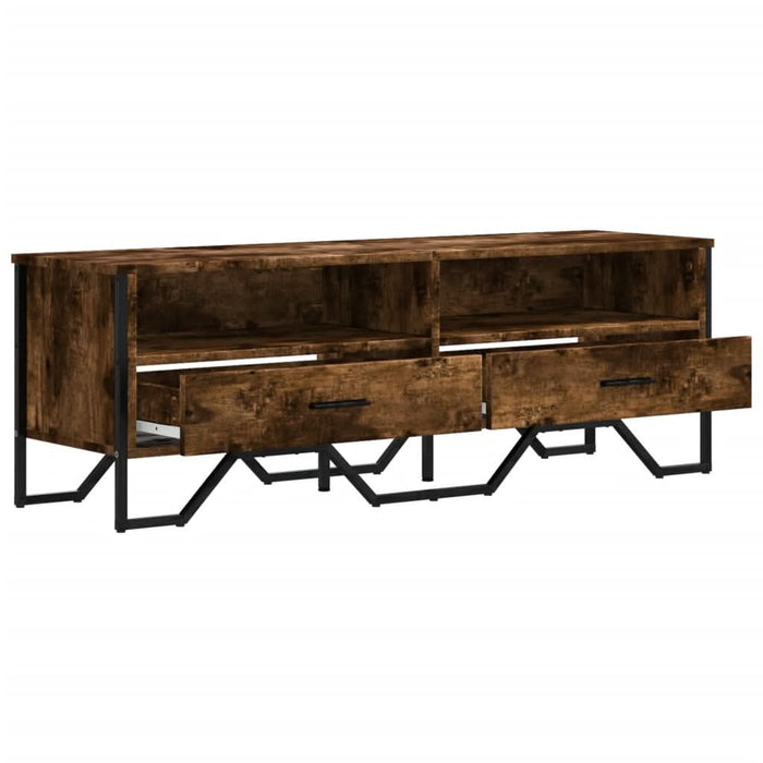 Dulap TV, stejar fumuriu, 122x34x41 cm, lemn prelucrat - WALTI WALTI