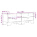Dulap TV, stejar fumuriu, 122x34x41 cm, lemn prelucrat - WALTI WALTI