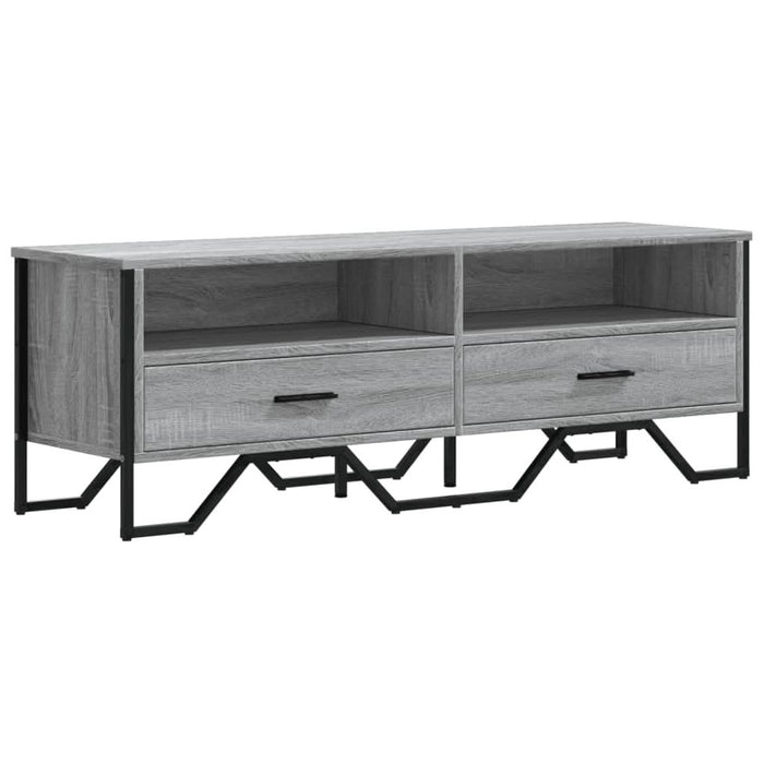 Dulap TV, gri sonoma, 122x34x41 cm, lemn prelucrat - WALTI WALTI