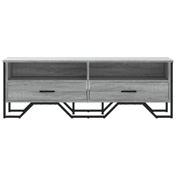 Dulap TV, gri sonoma, 122x34x41 cm, lemn prelucrat - WALTI WALTI