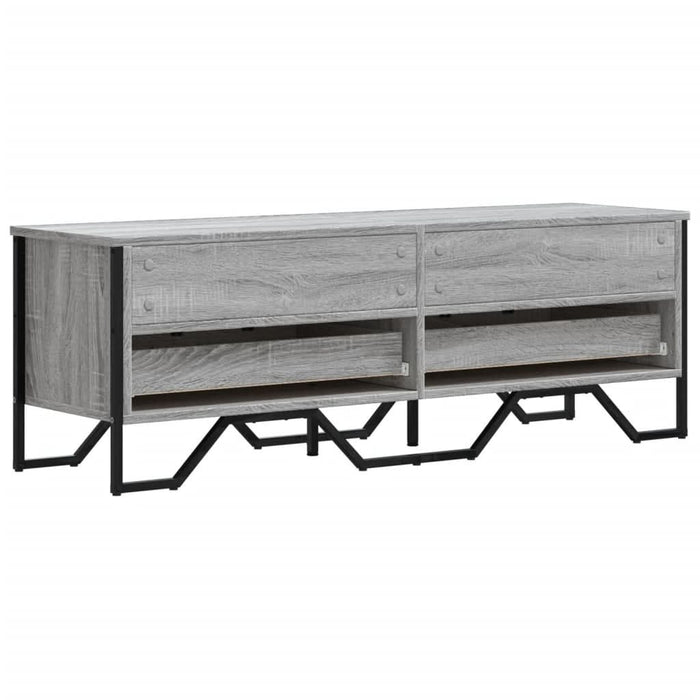 Dulap TV, gri sonoma, 122x34x41 cm, lemn prelucrat - WALTI WALTI