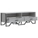 Dulap TV, gri sonoma, 122x34x41 cm, lemn prelucrat - WALTI WALTI
