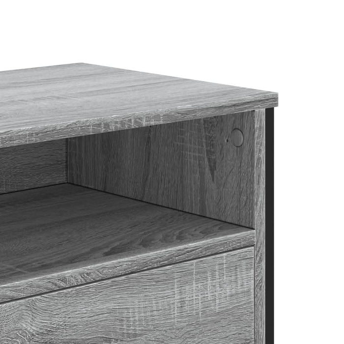 Dulap TV, gri sonoma, 122x34x41 cm, lemn prelucrat - WALTI WALTI