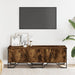 Dulap TV, stejar fumuriu, 122x34x41 cm, lemn prelucrat - WALTI WALTI