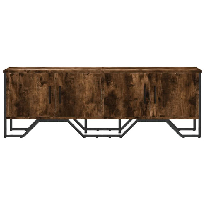 Dulap TV, stejar fumuriu, 122x34x41 cm, lemn prelucrat - WALTI WALTI