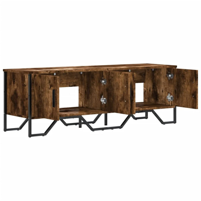 Dulap TV, stejar fumuriu, 122x34x41 cm, lemn prelucrat - WALTI WALTI
