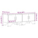 Dulap TV, stejar maro, 122x34x41 cm, lemn prelucrat - WALTI WALTI