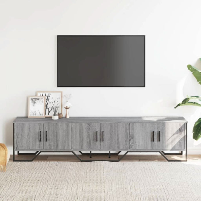 Dulap TV, gri sonoma, 180x34x41 cm, lemn prelucrat - WALTI WALTI