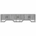Dulap TV, gri sonoma, 180x34x41 cm, lemn prelucrat - WALTI WALTI