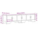 Dulap TV, gri sonoma, 180x34x41 cm, lemn prelucrat - WALTI WALTI
