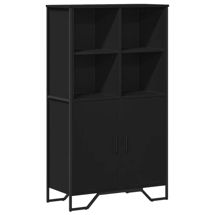 Dulap înalt, negru, 79,5x35,5x137,5 cm, lemn prelucrat - WALTI WALTI