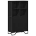 Dulap înalt, negru, 79,5x35,5x137,5 cm, lemn prelucrat - WALTI WALTI
