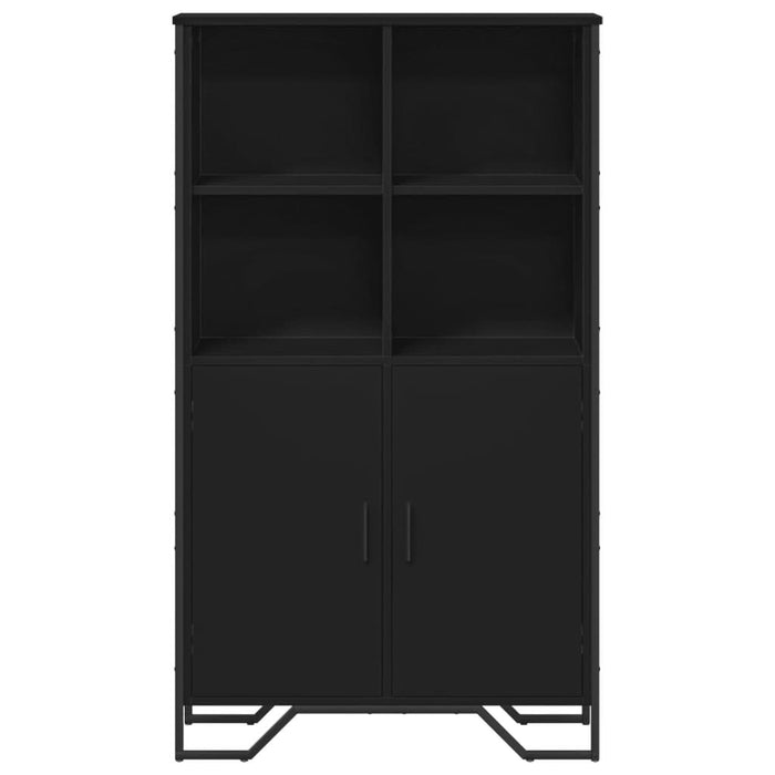 Dulap înalt, negru, 79,5x35,5x137,5 cm, lemn prelucrat - WALTI WALTI