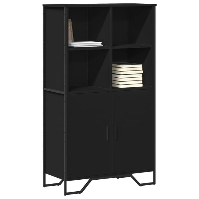 Dulap înalt, negru, 79,5x35,5x137,5 cm, lemn prelucrat - WALTI WALTI