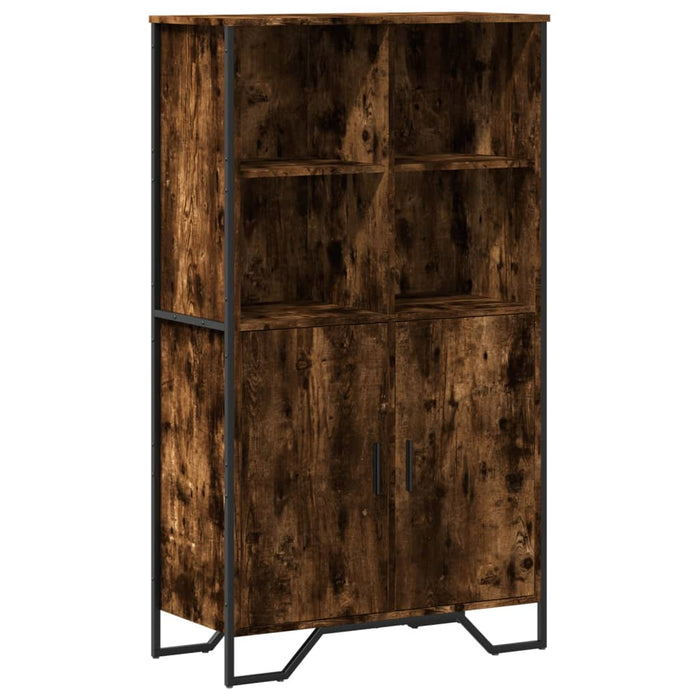 Dulap înalt, stejar fumuriu, 79,5x35,5x137,5 cm, lemn prelucrat - WALTI WALTI