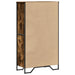 Dulap înalt, stejar fumuriu, 79,5x35,5x137,5 cm, lemn prelucrat - WALTI WALTI