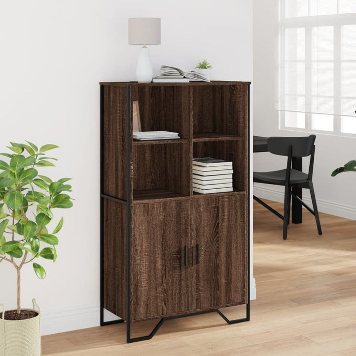 Dulap înalt, stejar maro, 79,5x35,5x137,5 cm, lemn prelucrat - WALTI WALTI