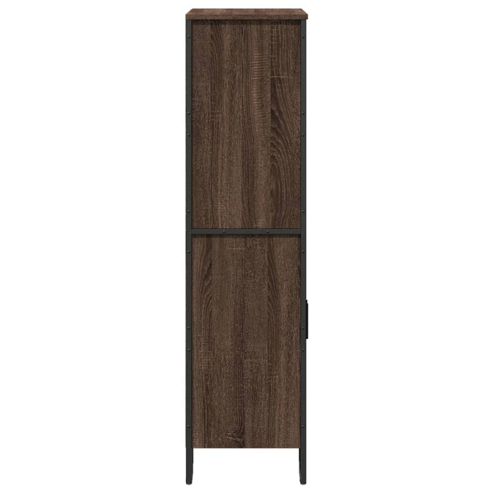Dulap înalt, stejar maro, 79,5x35,5x137,5 cm, lemn prelucrat - WALTI WALTI
