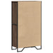 Dulap înalt, stejar maro, 79,5x35,5x137,5 cm, lemn prelucrat - WALTI WALTI