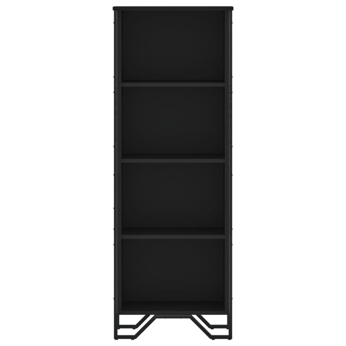 Bibliotecă, negru, 50x31x137,5 cm, lemn prelucrat - WALTI WALTI