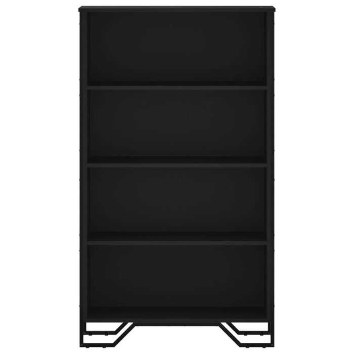 Bibliotecă, negru, 80x31x137,5 cm, lemn prelucrat - WALTI WALTI