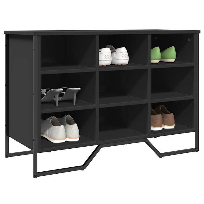 Pantofar, negru, 90x38x61,5 cm, lemn prelucrat - WALTI WALTI
