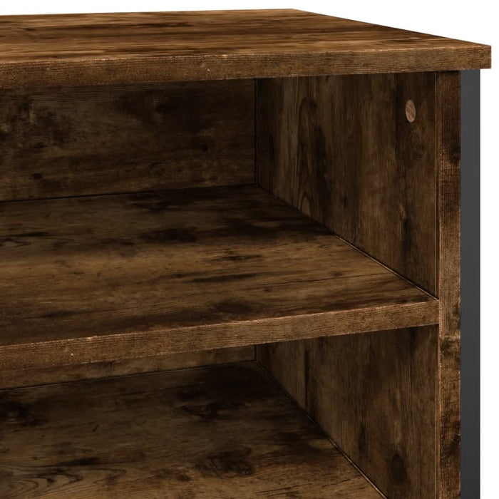 Pantofar, stejar fumuriu, 80x38x78 cm, lemn compozit - WALTI WALTI