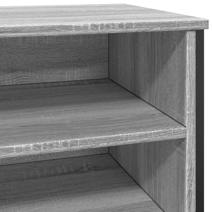 Pantofar, gri sonoma, 80x38x78 cm, lemn compozit - WALTI WALTI