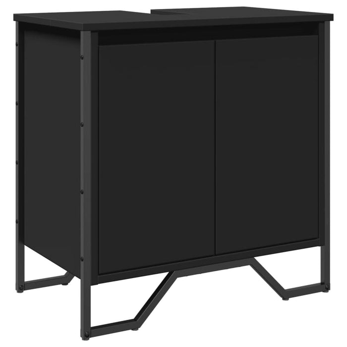 Dulap pentru chiuvetă baie, negru, 60x35x60 cm, lemn prelucrat - WALTI WALTI