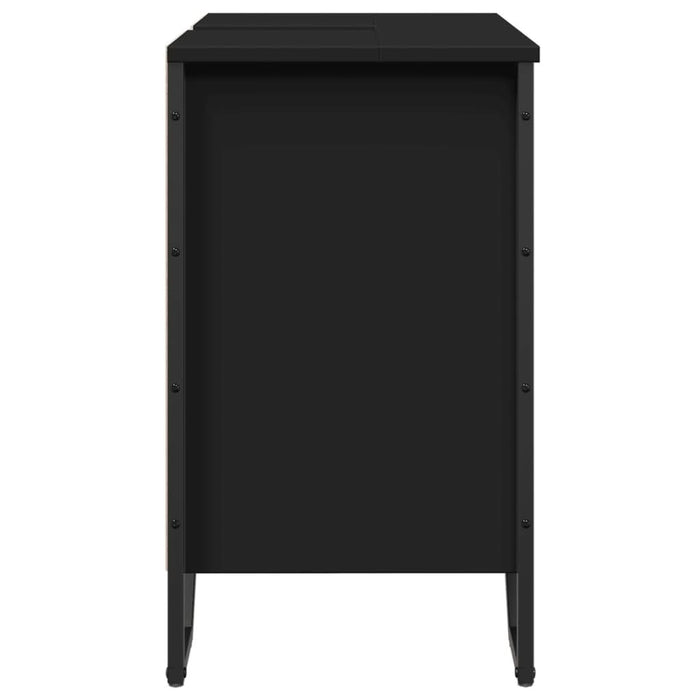 Dulap pentru chiuvetă baie, negru, 60x35x60 cm, lemn prelucrat - WALTI WALTI