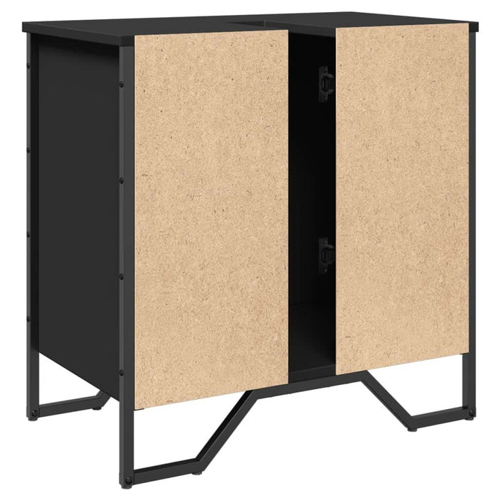 Dulap pentru chiuvetă baie, negru, 60x35x60 cm, lemn prelucrat - WALTI WALTI