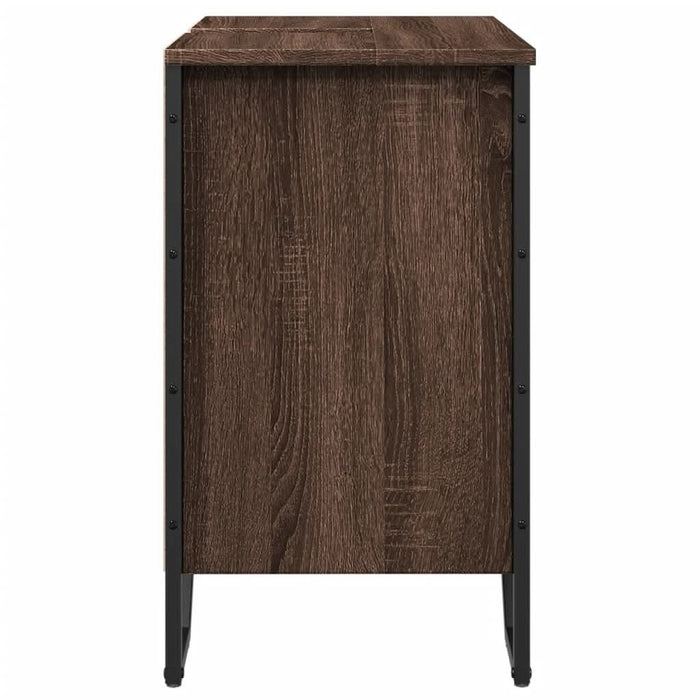 Dulap chiuvetă de baie, stejar maro, 60x35x60 cm lemn prelucrat - WALTI WALTI