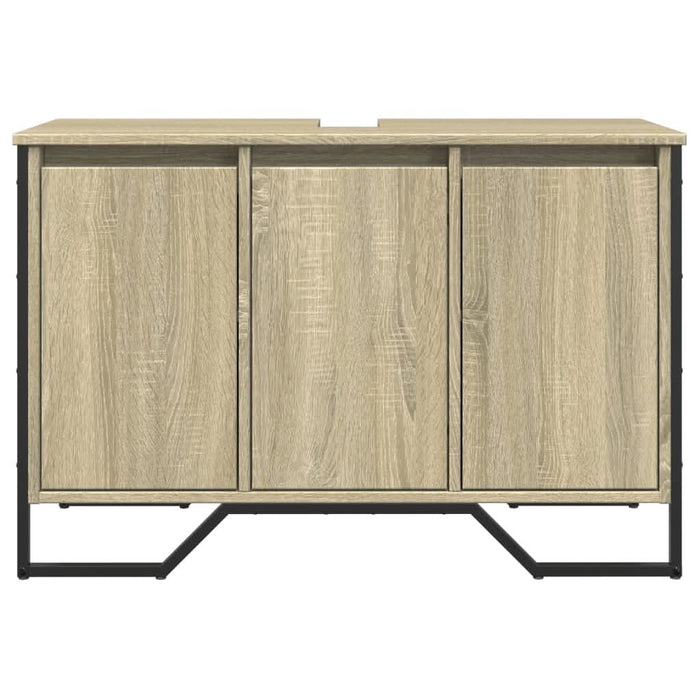 Dulap chiuvetă baie, stejar sonoma, 91x35x60 cm, lemn prelucrat - WALTI WALTI
